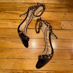 Sam Edelman Black and Leopard Heels